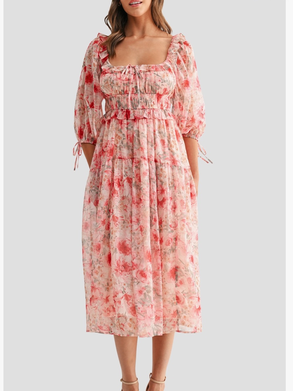 All in Favor Floral Dress